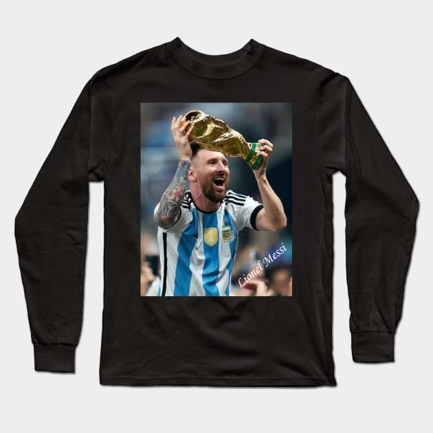 lionel Messi Long Sleeve T-Shirt by Yungkong